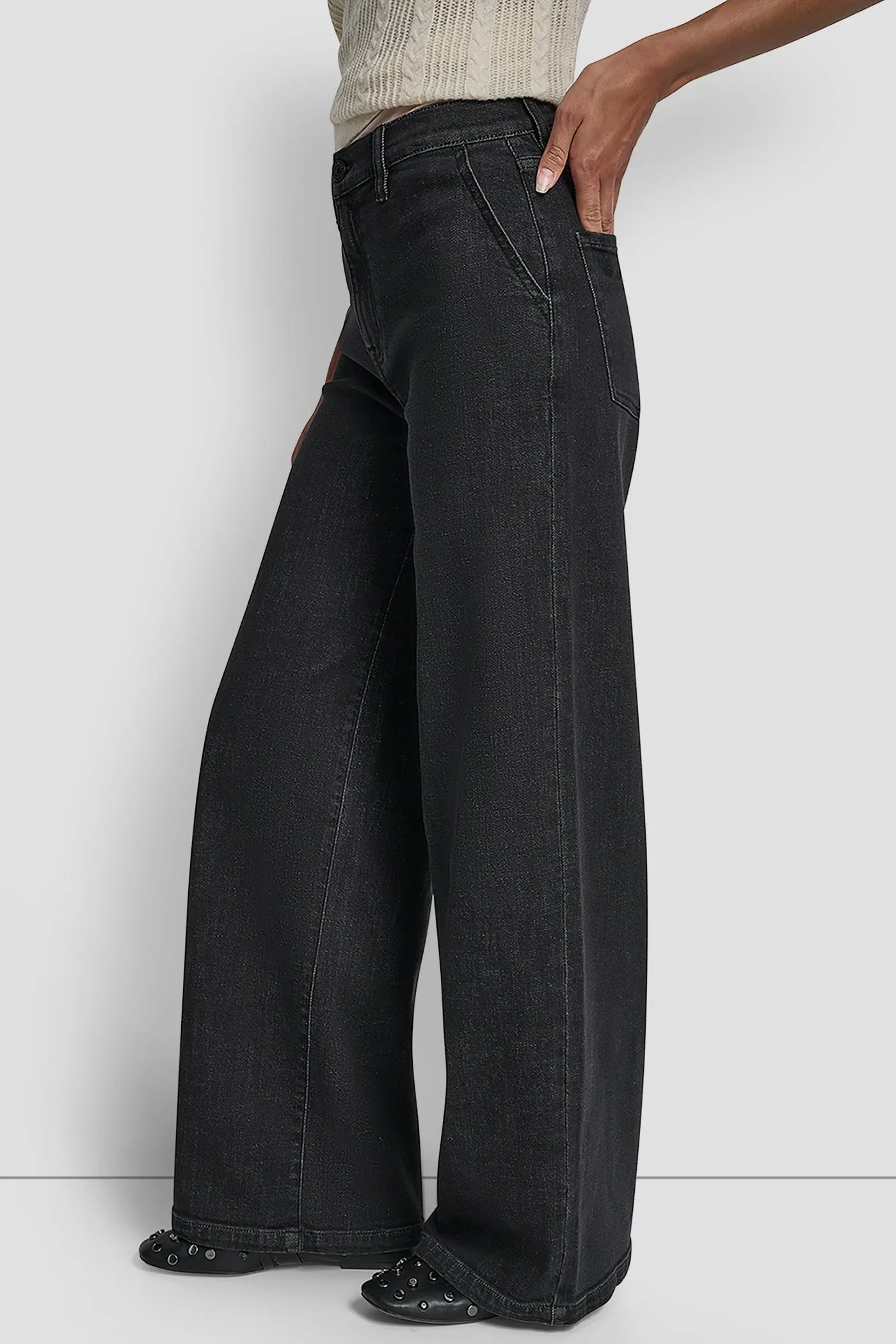 HIGH RISE TAILORED TROUSER 31 INCH INSEAM sold by DKNY product image thumbnail 3