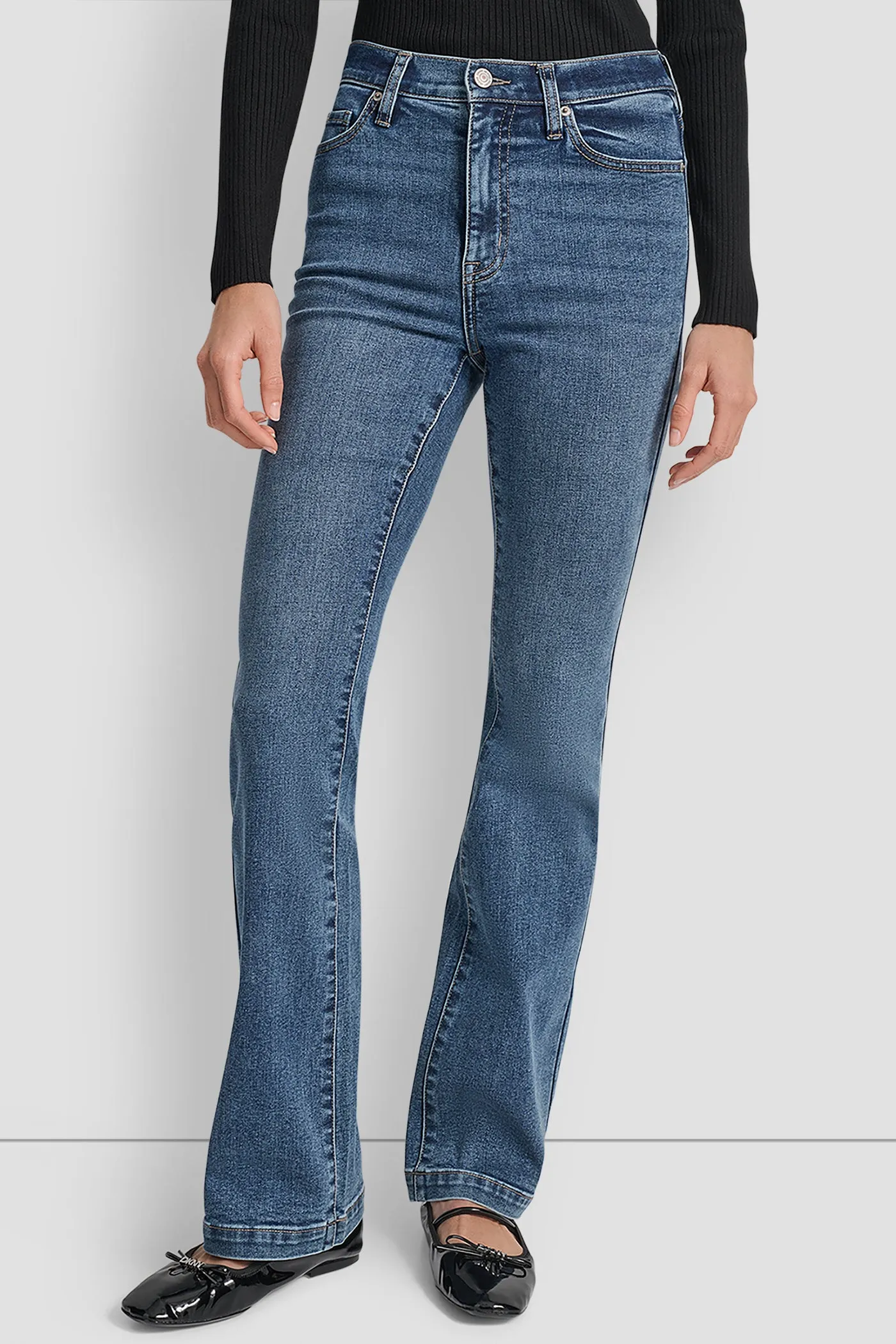 WILLIAMSBURG HIGH RISE FLARE 32 INCH INSEAM sold by DKNY