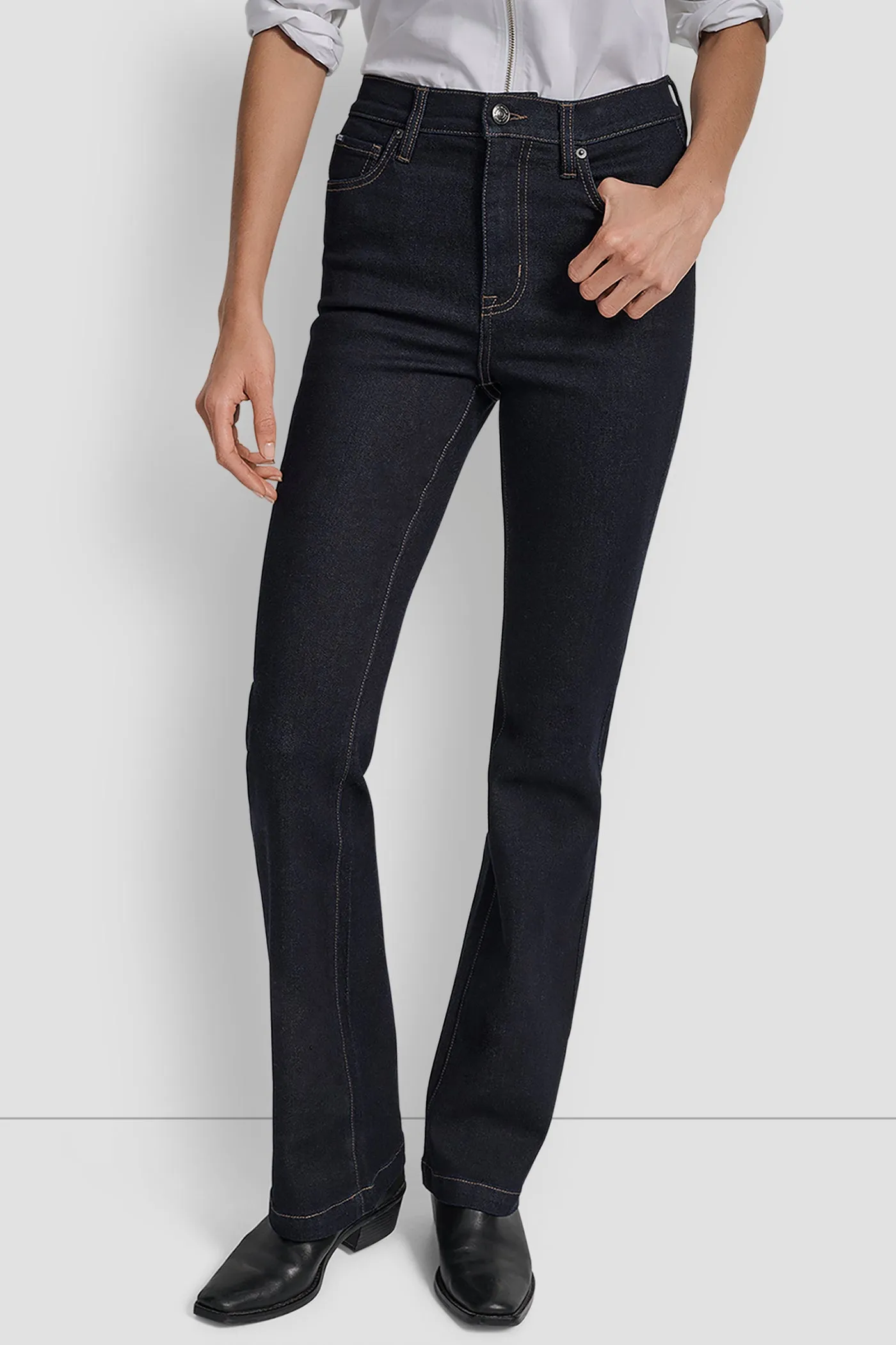 WILLIAMSBURG HIGH RISE FLARE 32 INCH INSEAM sold by DKNY