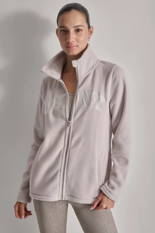 TECH FLEECE FULL ZIP JACKET WITH VARSITY TWILL LOGO sold by DKNY
