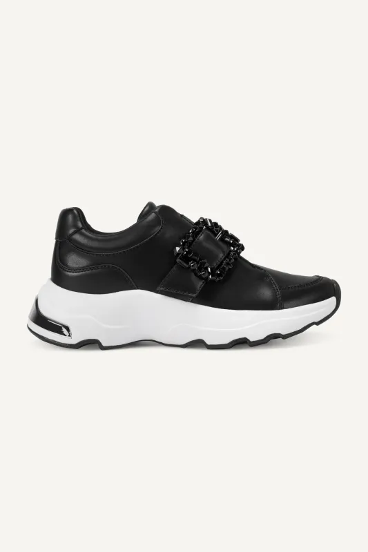 JENDAYA BUCKLE SNEAKER sold by DKNY