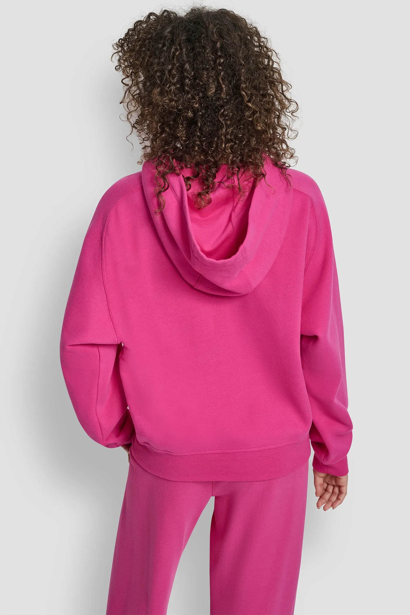 OVERSIZED FLOCKED LOGO PULLOVER HOODIE sold by DKNY product image thumbnail 2