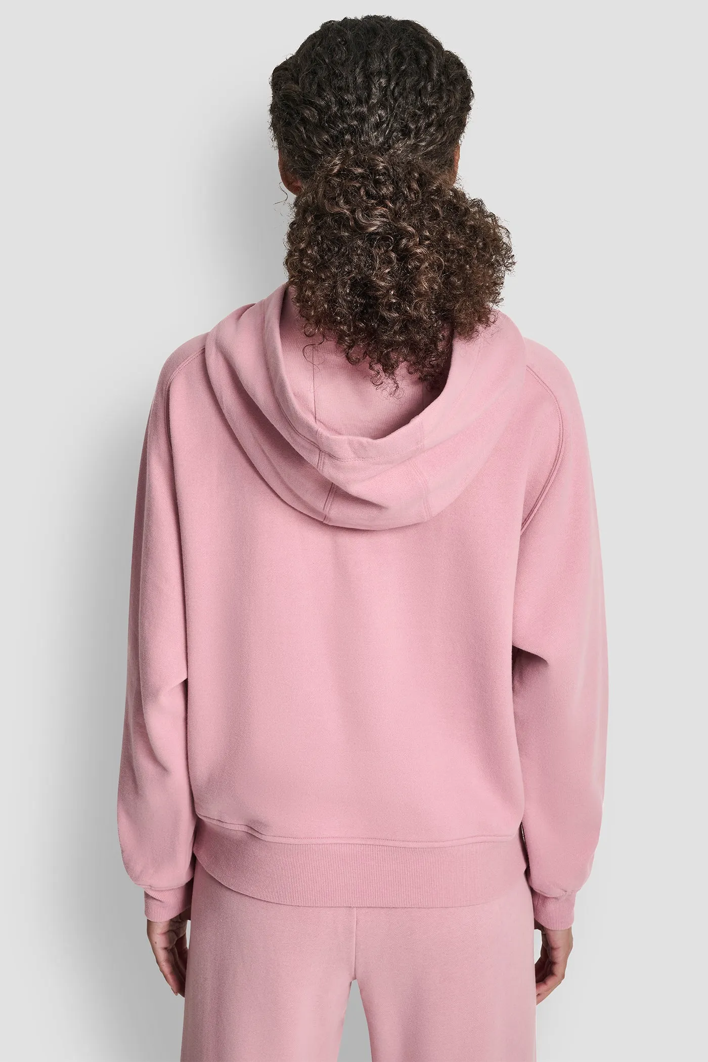 OVERSIZED FLOCKED LOGO PULLOVER HOODIE sold by DKNY product image thumbnail 2