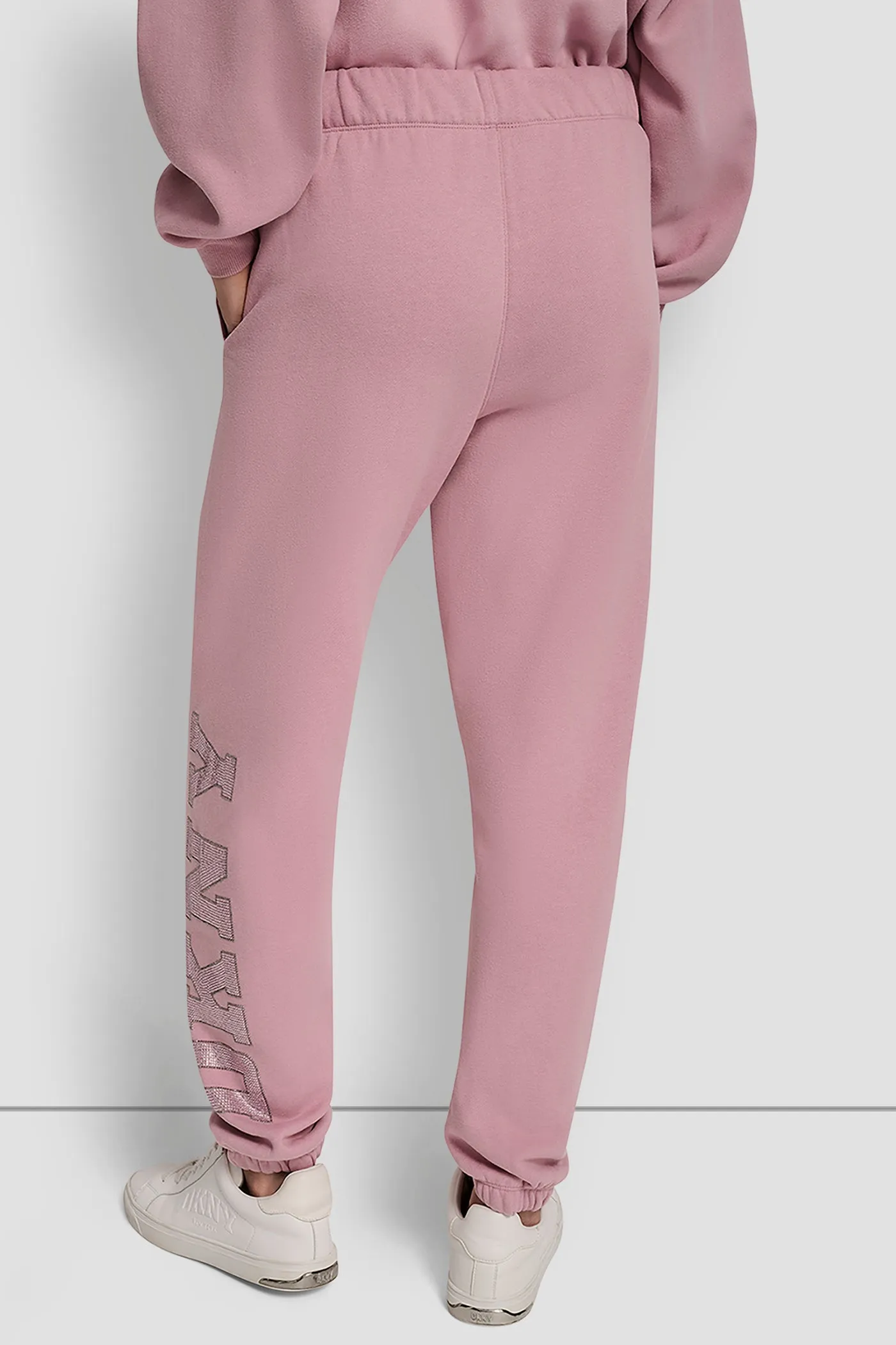 EXPLODED RHINESTONE VARISTY LOGO HIGH RISE RELAXED sold by DKNY product image thumbnail 2