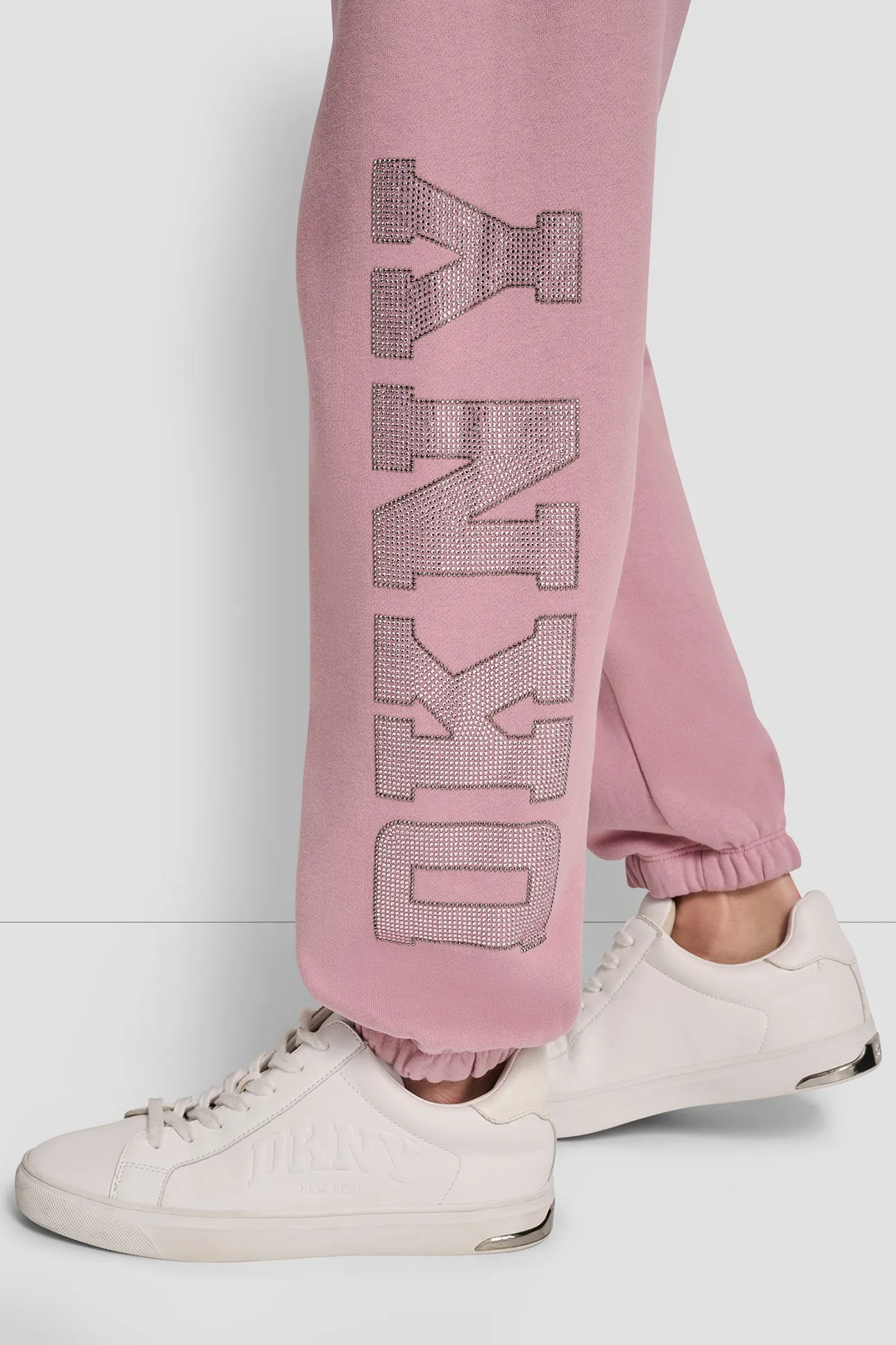 EXPLODED RHINESTONE VARISTY LOGO HIGH RISE RELAXED sold by DKNY product image thumbnail 4
