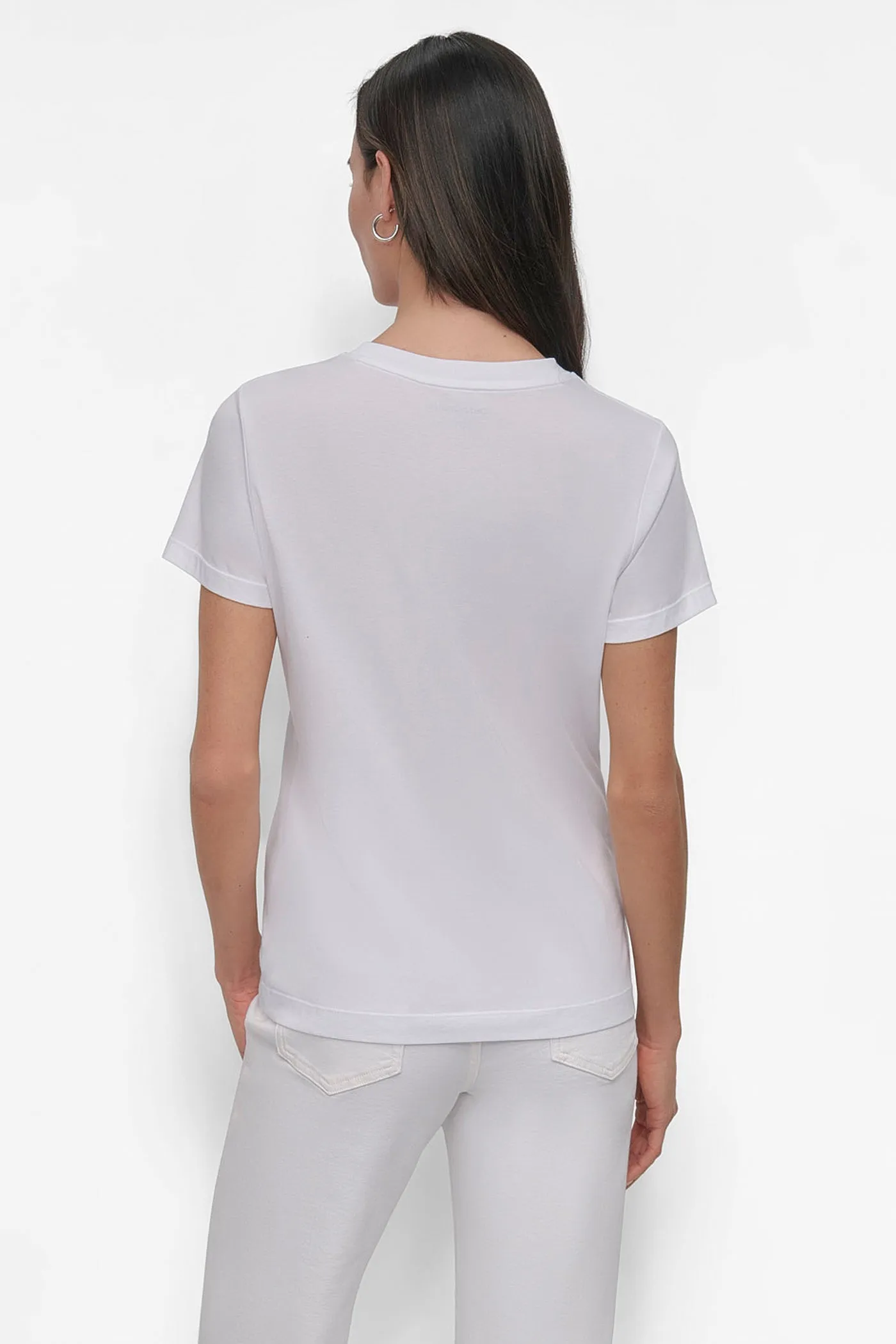 DKNY RHINESTONE STUD LOGO TEE sold by DKNY product image thumbnail 2