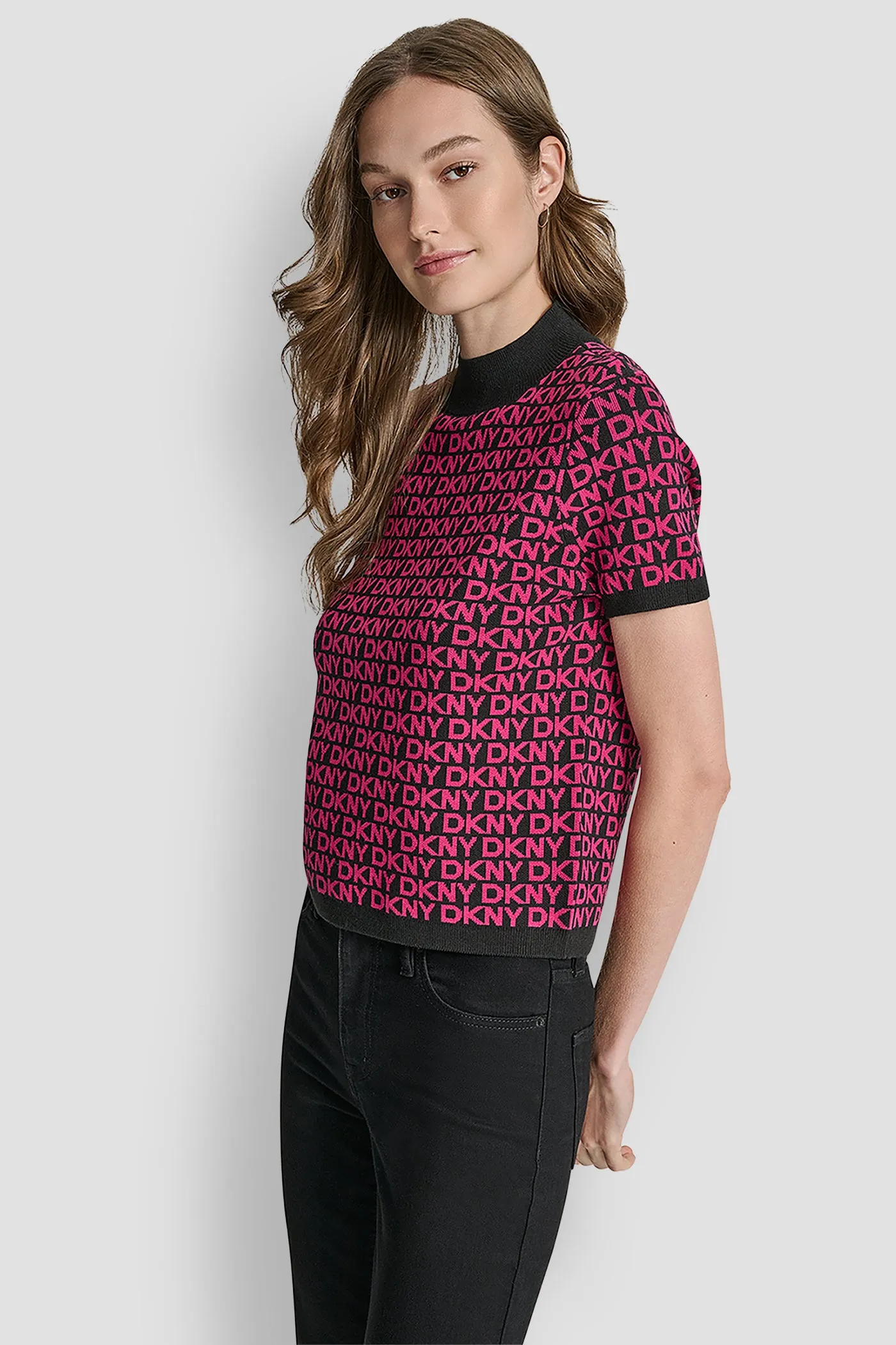 LOGO JACQUARD TOP sold by DKNY product image thumbnail 3