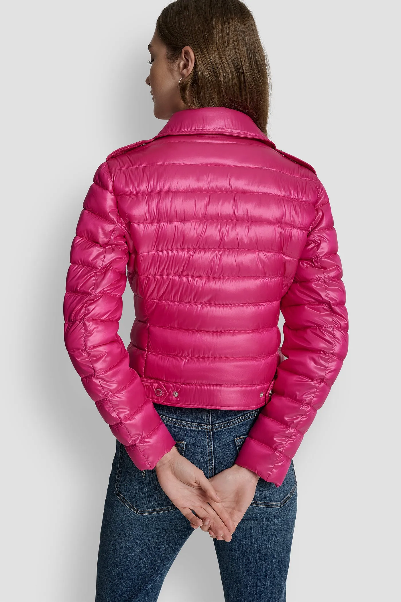MOTO-STYLE PUFFER JACKET sold by DKNY product image thumbnail 2