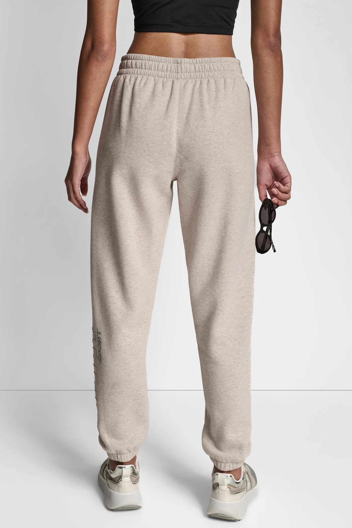 RAISED EMBROIDERY OUTLINE RHINESTONE LOGO JOGGER sold by DKNY product image thumbnail 2