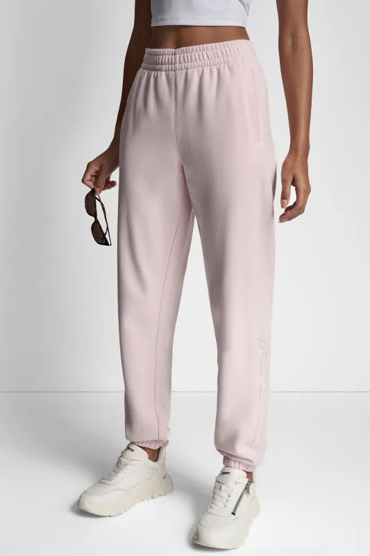 RHINESTONE OUTLINE LOGO JOGGER sold by DKNY