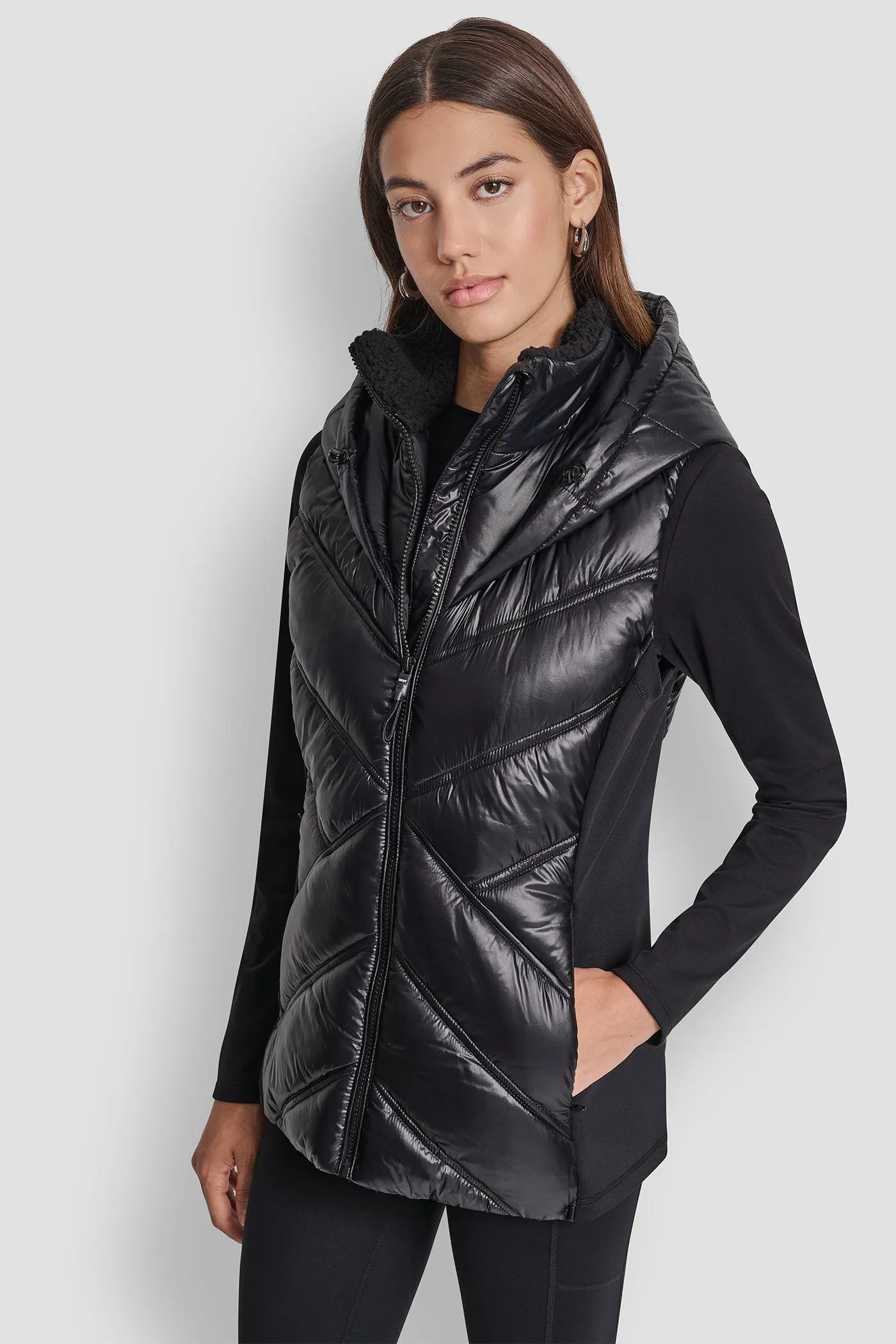 SCUBA-PANELED PUFFER VEST sold by DKNY product image thumbnail 3