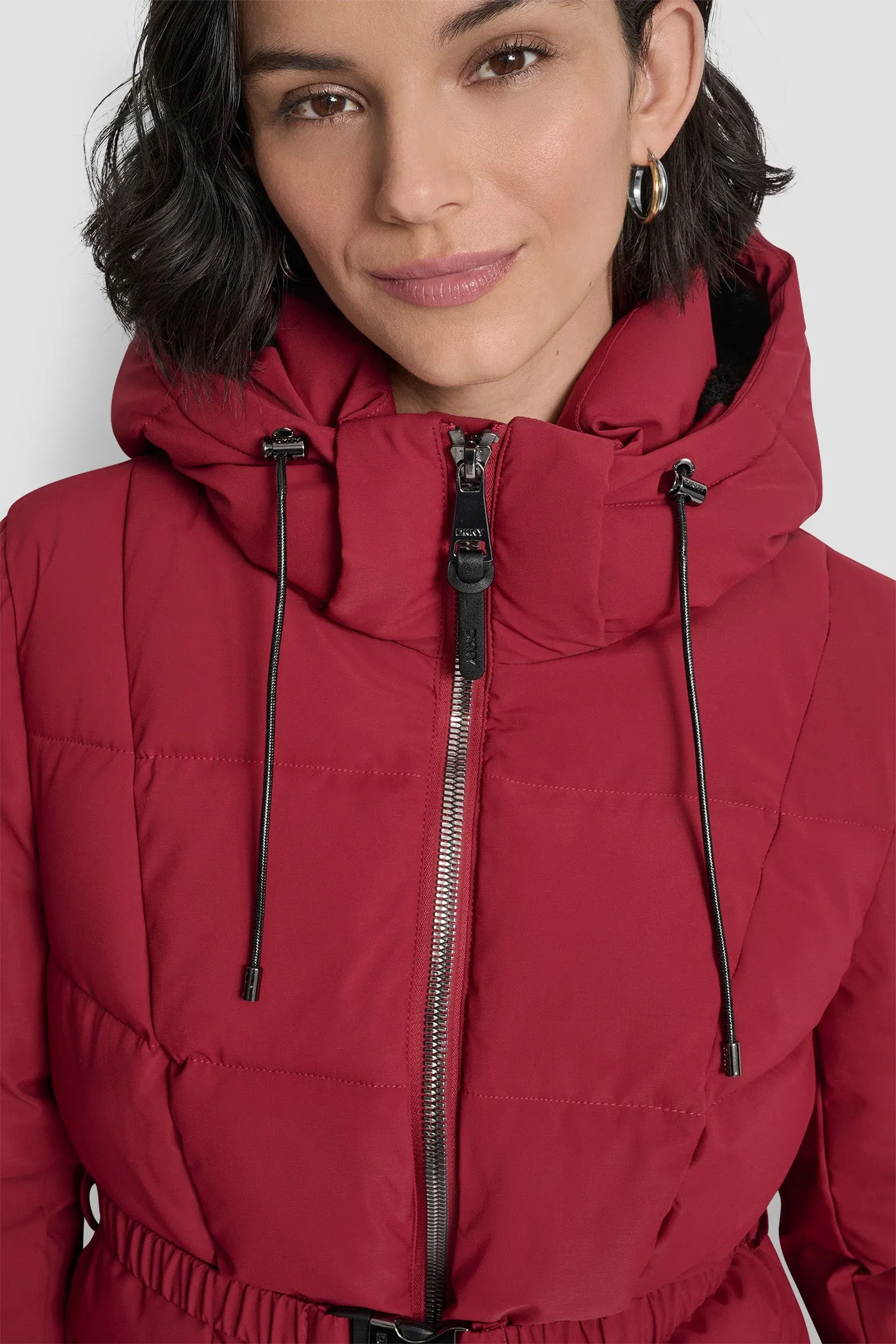 SHORT BELTED PUFFER JACKET sold by DKNY product image thumbnail 5