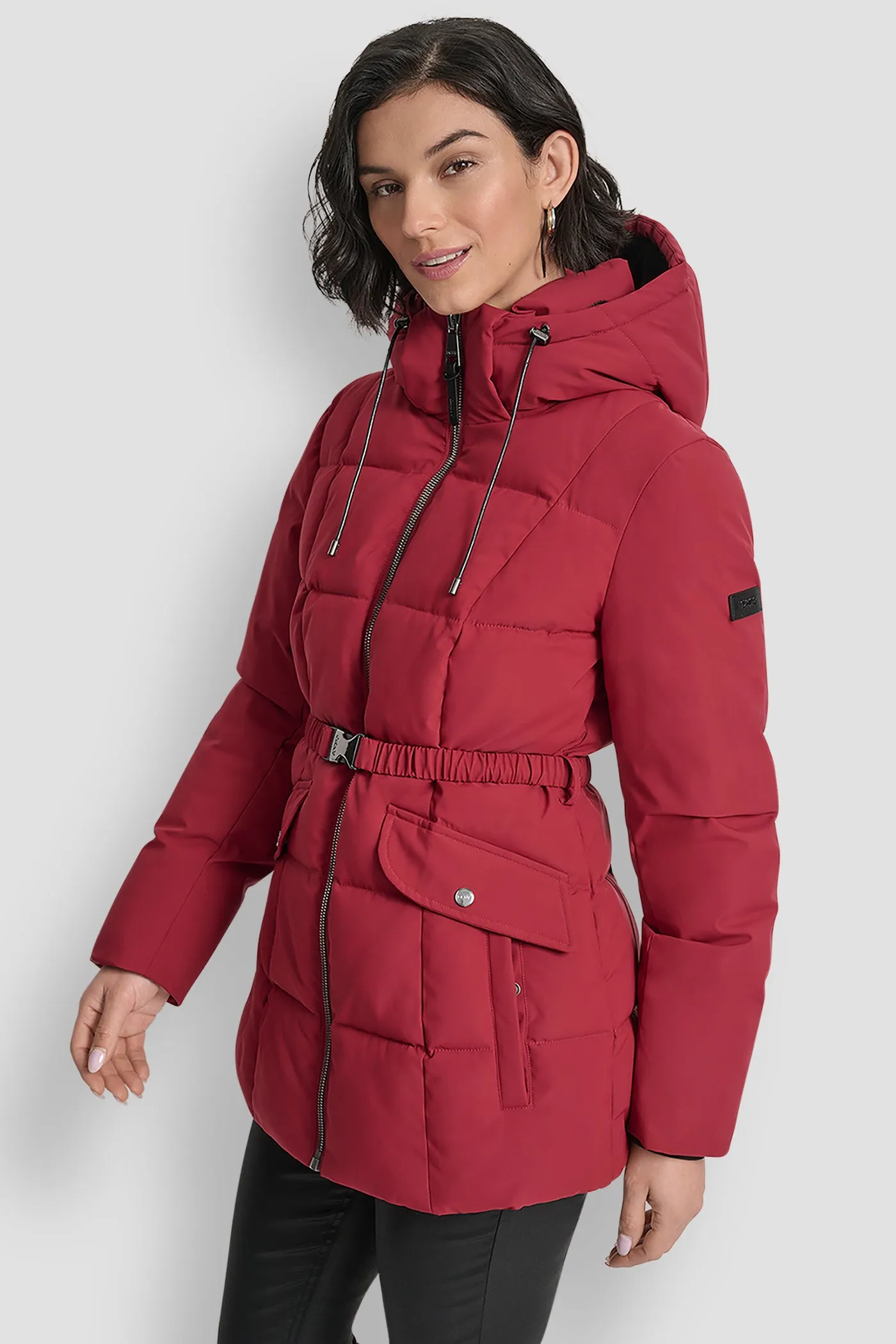 SHORT BELTED PUFFER JACKET sold by DKNY product image thumbnail 3