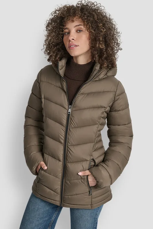 LIGHTWEIGHT PUFFER JACKET sold by DKNY
