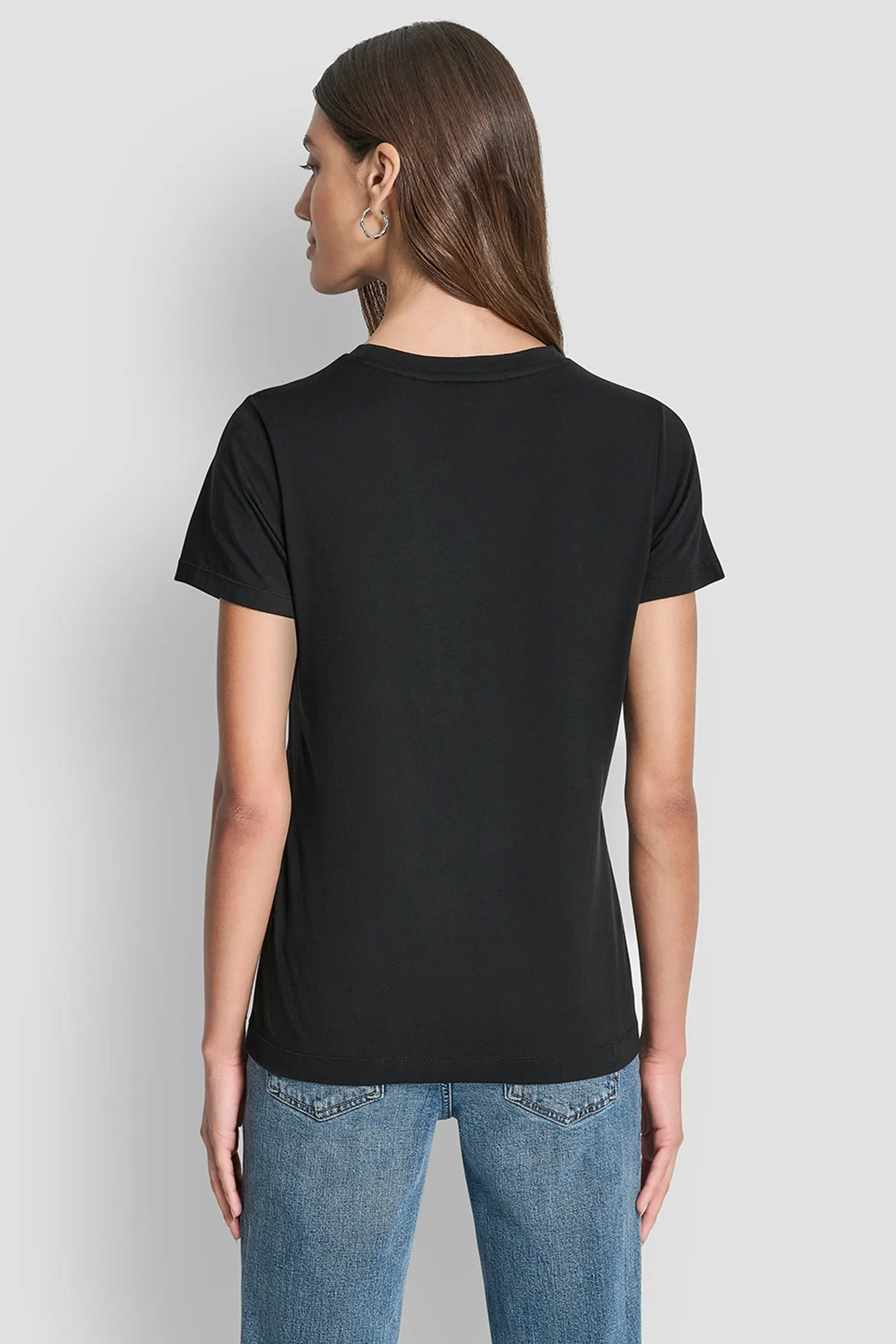 DKNY JEANS STACKED MINI RHINESTONE LOGO CREW NECK sold by DKNY product image thumbnail 2