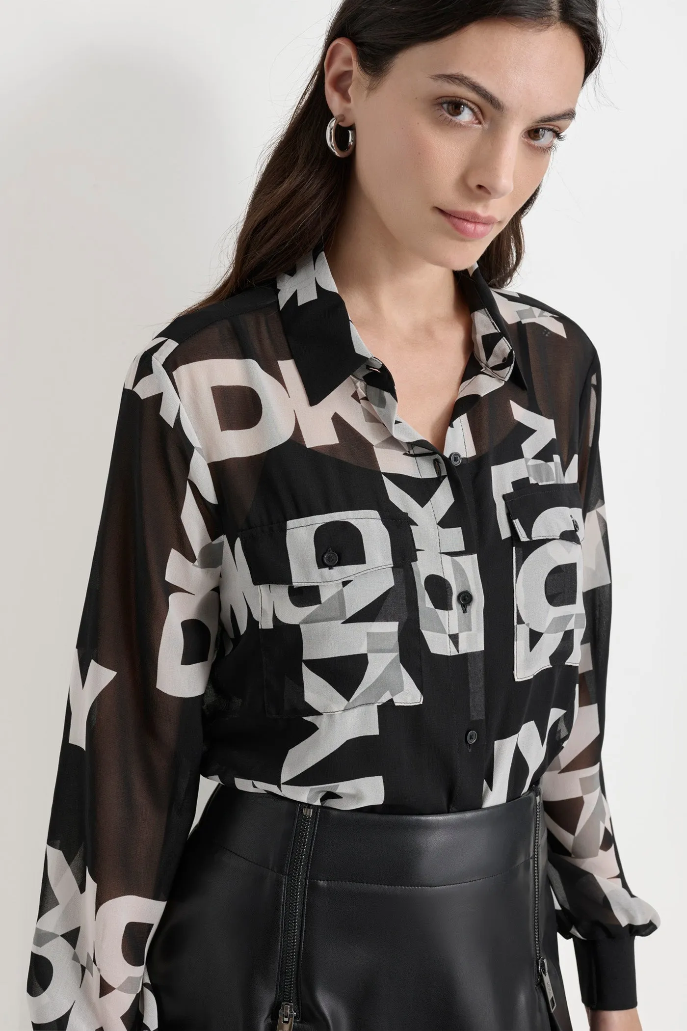 LOGO PRINT SHIRT sold by DKNY product image thumbnail 2
