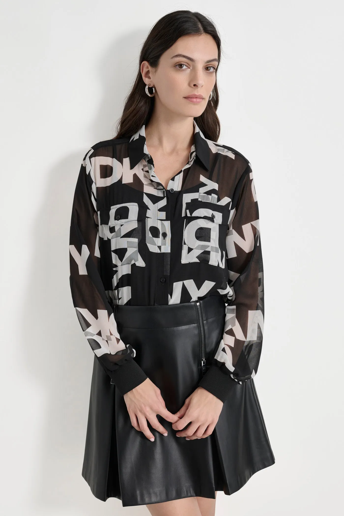 LOGO PRINT SHIRT sold by DKNY product image thumbnail 4