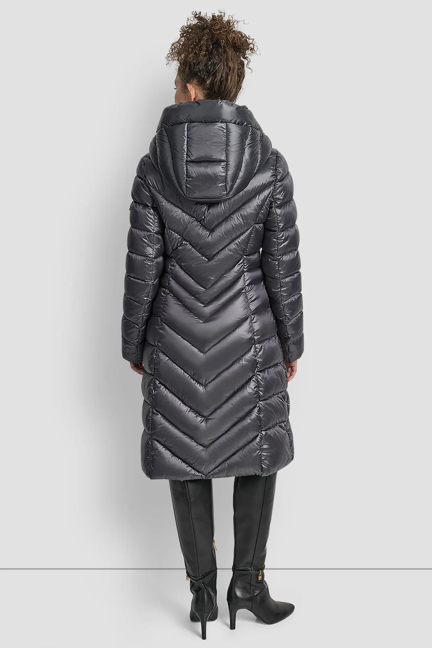 FULL LENGTH HOODED PUFFER sold by DKNY product image thumbnail 2