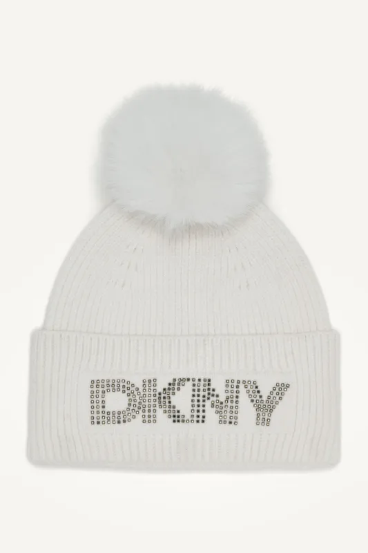 DISCO DKNY FAUX FUR POM HAT sold by DKNY