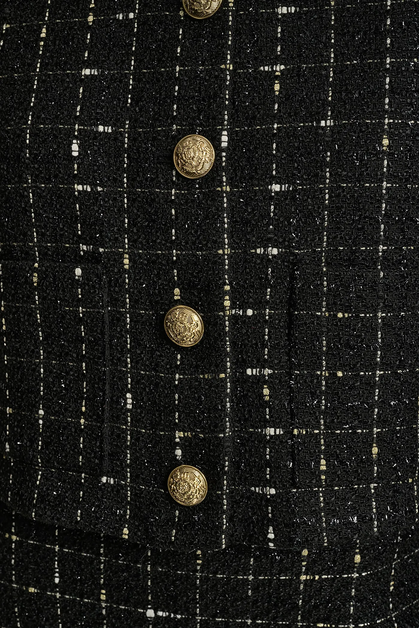 CROPPED BOUCLE TWEED JACKET sold by DKNY product image thumbnail 4