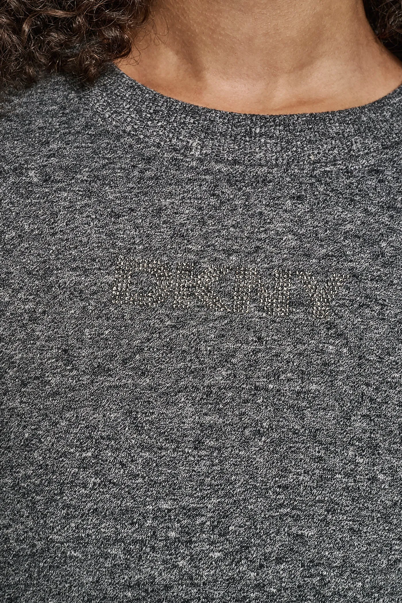 RHINESTONE LOGO NOLITA CREW NECK SWEATSHIRT sold by DKNY product image thumbnail 5