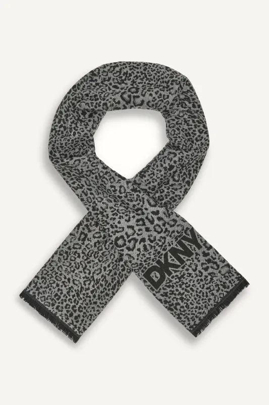 ANIMAL WOVEN SCARF sold by DKNY