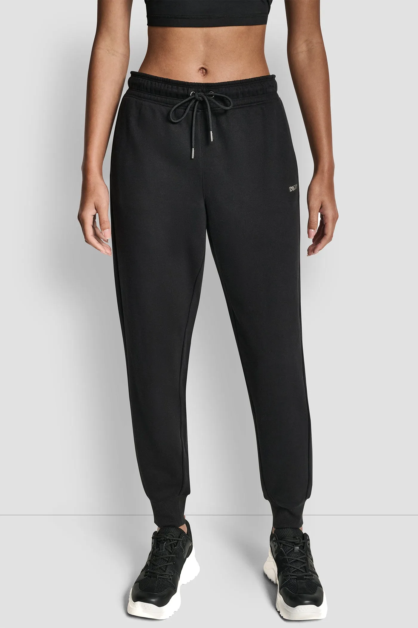 RHINESTONE LOGO CUFFED JOGGER sold by DKNY