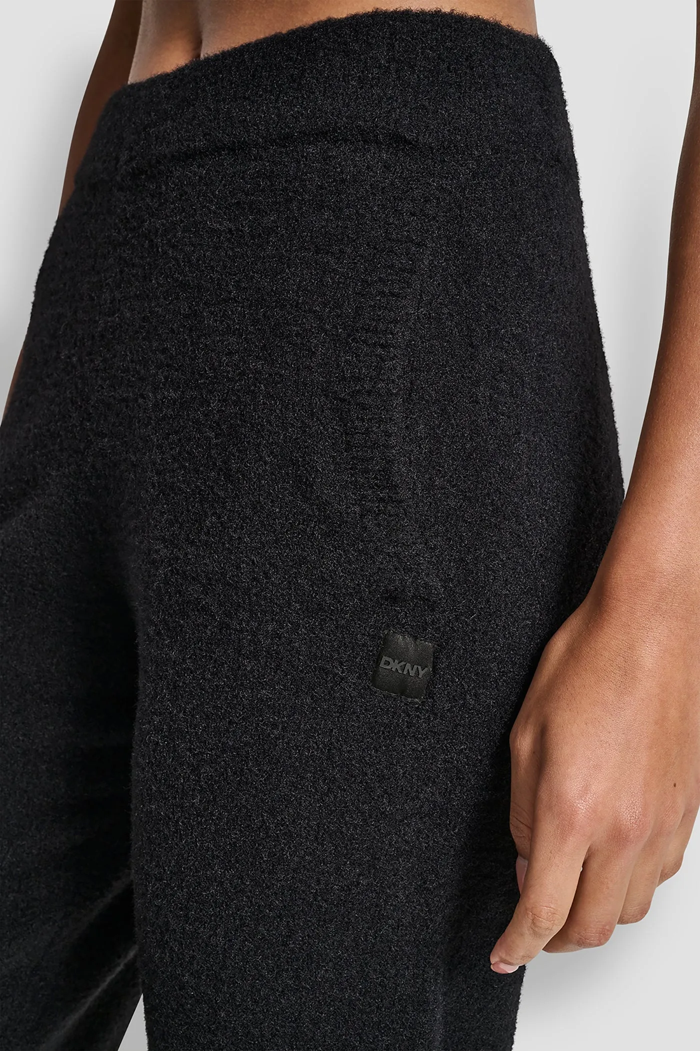 FEATHER YARN JOGGER WITH POCKETS AND TONAL LOGO sold by DKNY product image thumbnail 4