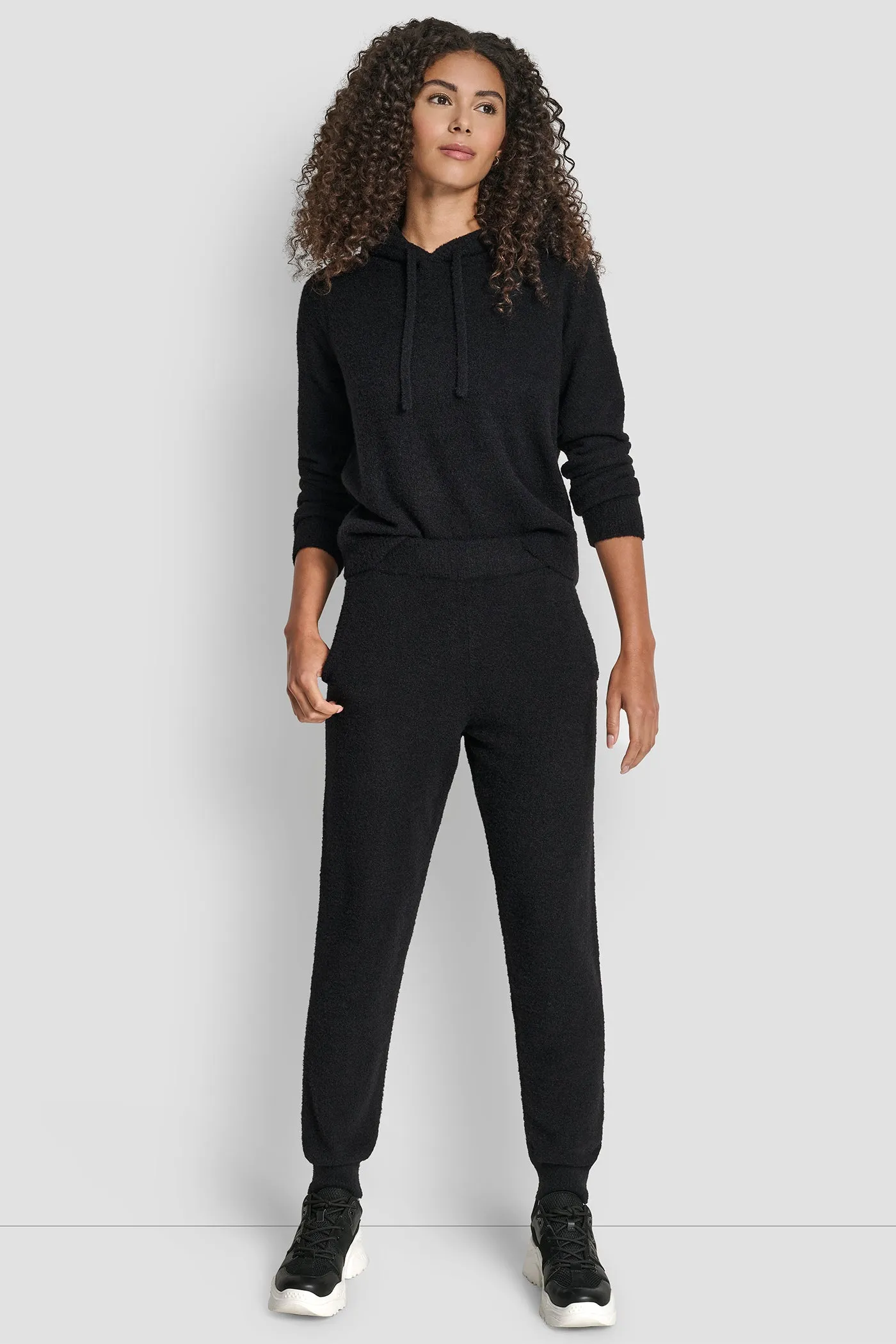 FEATHER YARN JOGGER WITH POCKETS AND TONAL LOGO sold by DKNY product image thumbnail 5