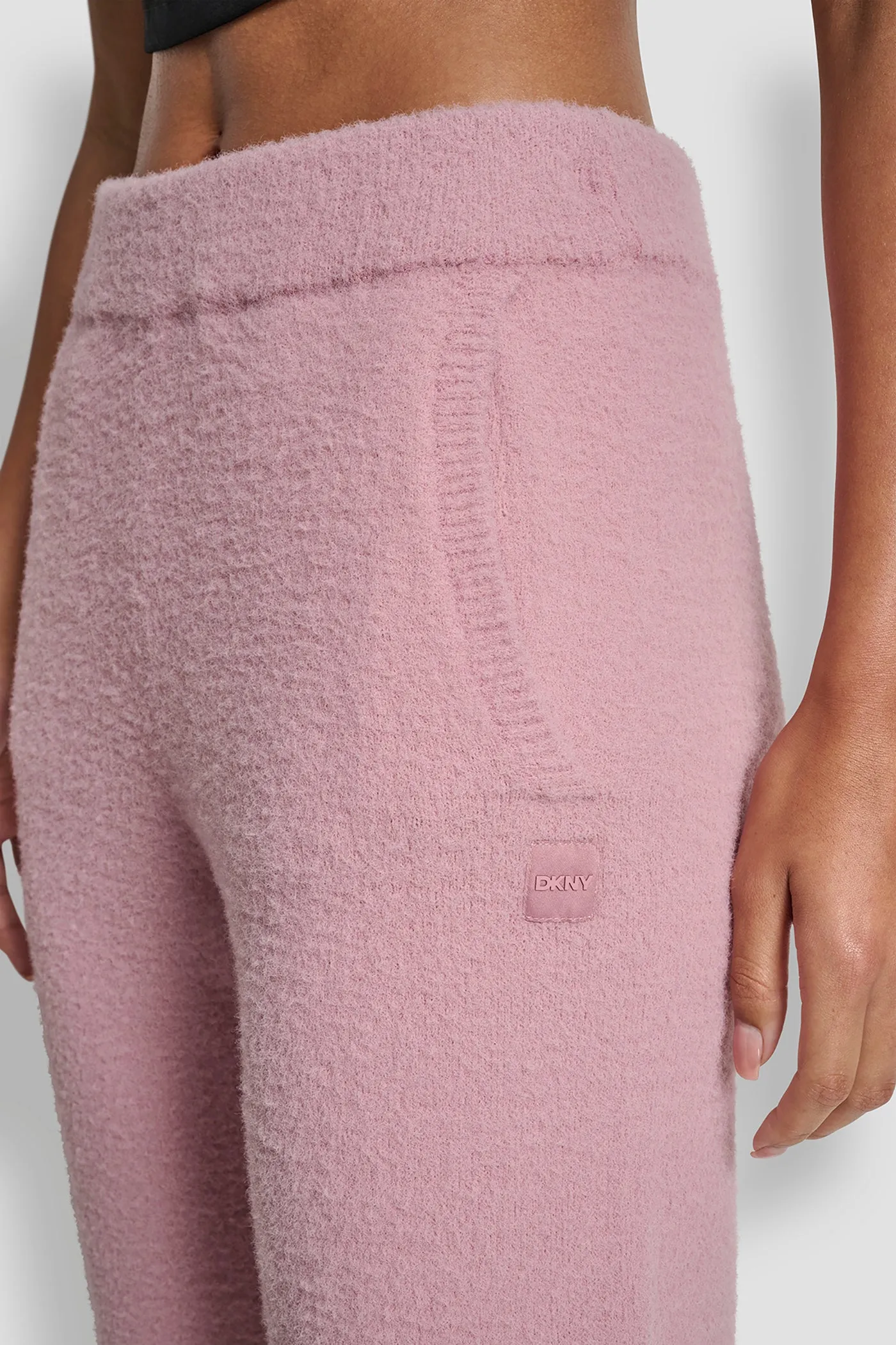 FEATHER YARN JOGGER WITH POCKETS AND TONAL LOGO sold by DKNY product image thumbnail 4
