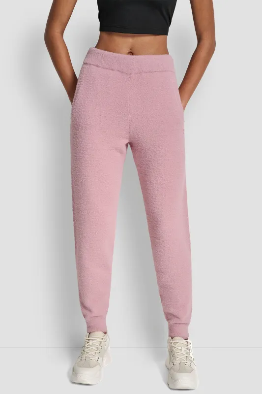 FEATHER YARN JOGGER WITH POCKETS AND TONAL LOGO made by DKNY