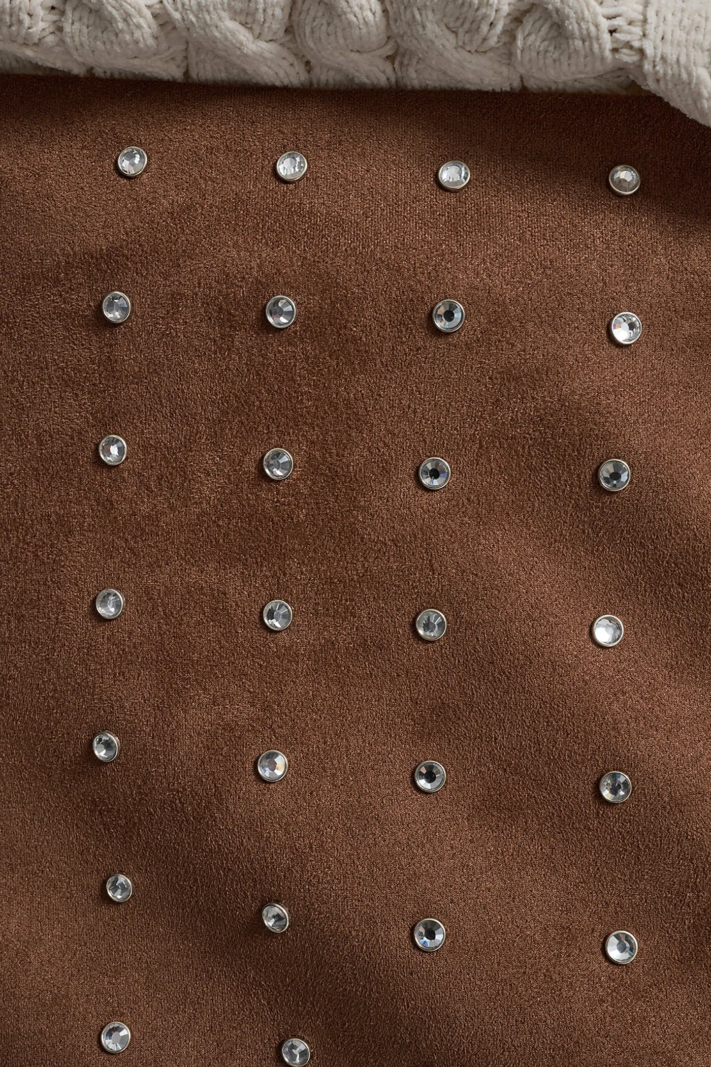 EMBELLISHED FAUX SUEDE MINI SKIRT sold by DKNY product image thumbnail 4