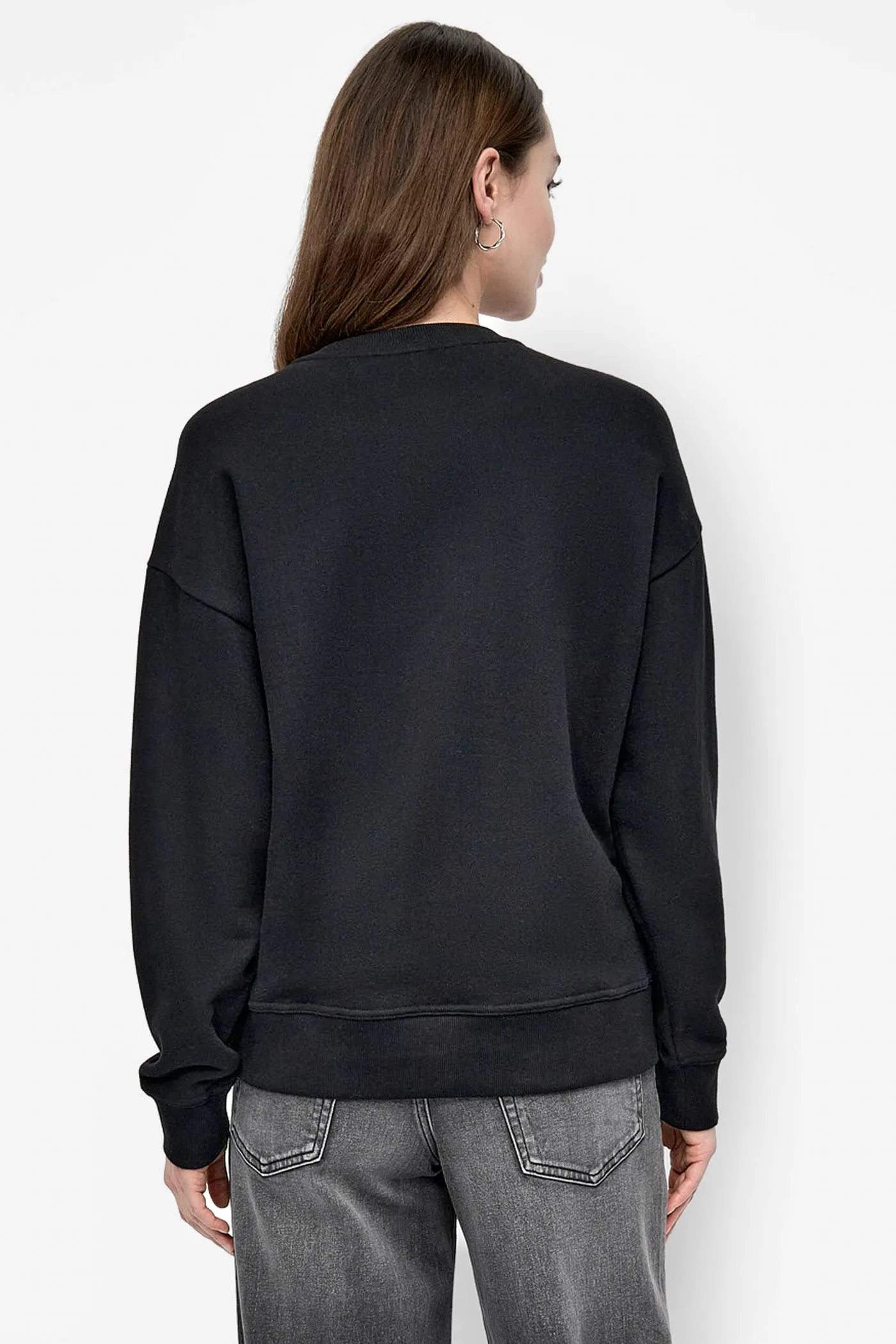 DKNY FLOCKING RHINESTONE LOGO CREW NECK SWEATSHIRT sold by DKNY product image thumbnail 2