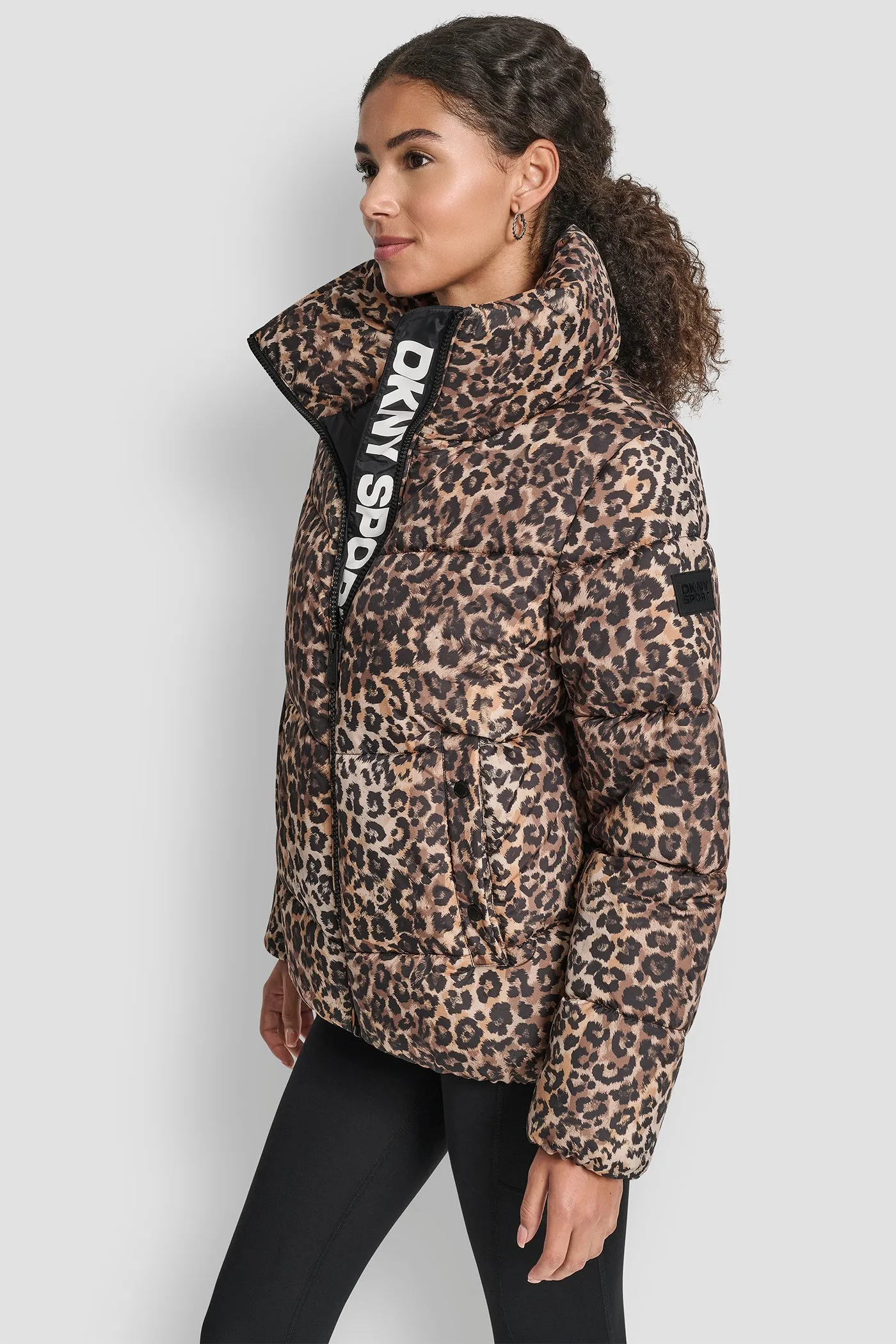 PRINTED QUILTED PUFFER JACKET sold by DKNY product image thumbnail 3