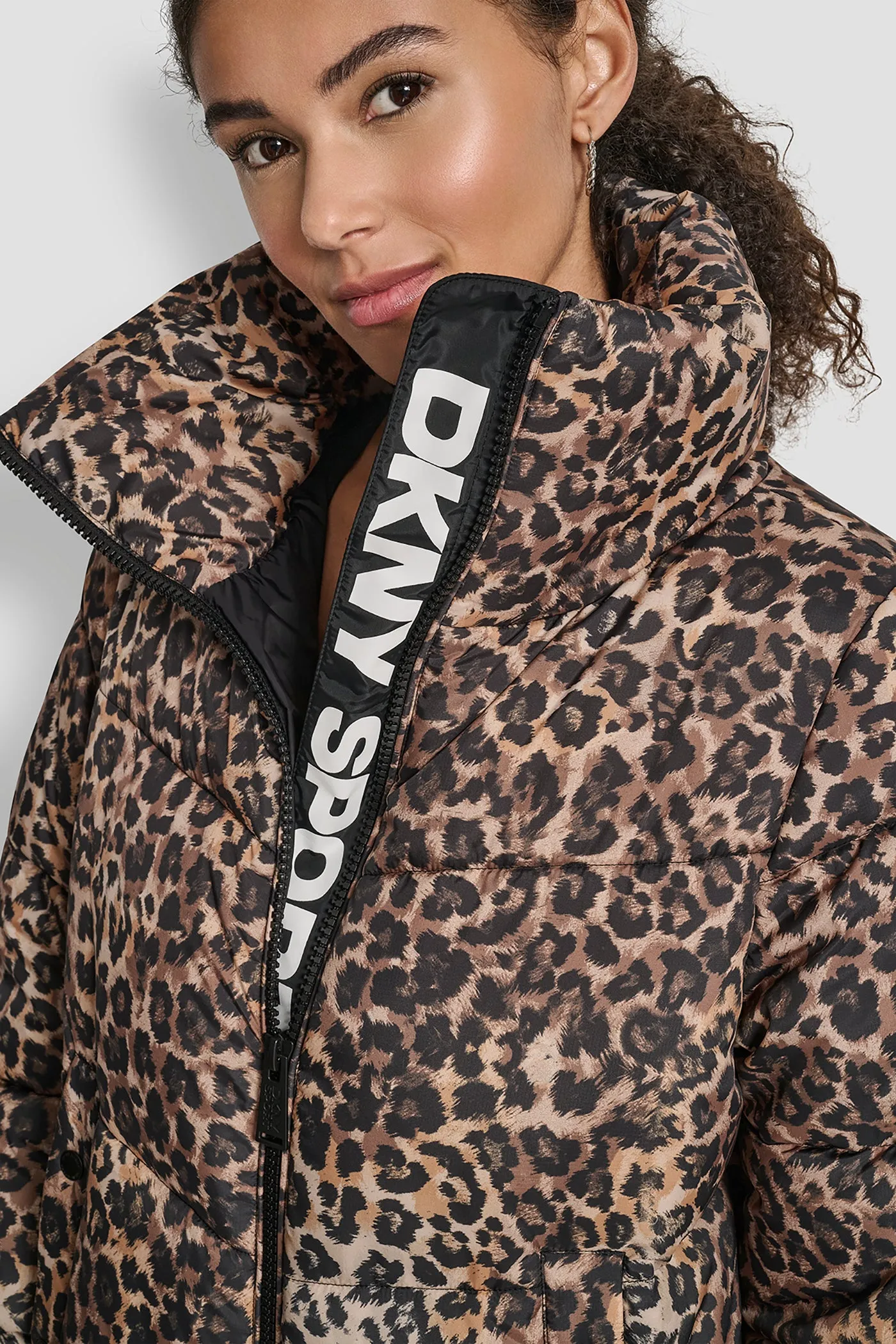 PRINTED QUILTED PUFFER JACKET sold by DKNY product image thumbnail 4