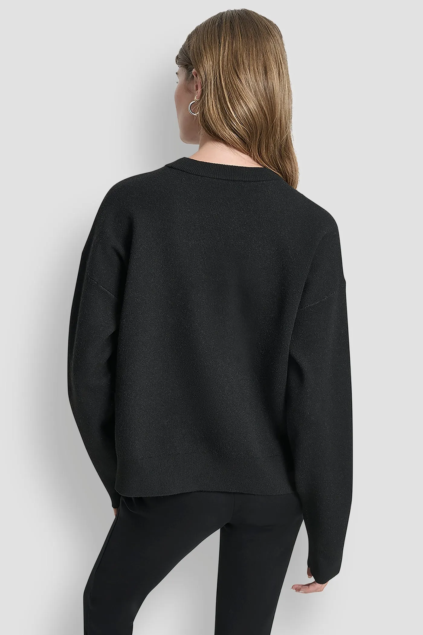 LARGE COLORBLOCK LOGO SWEATER sold by DKNY product image thumbnail 2