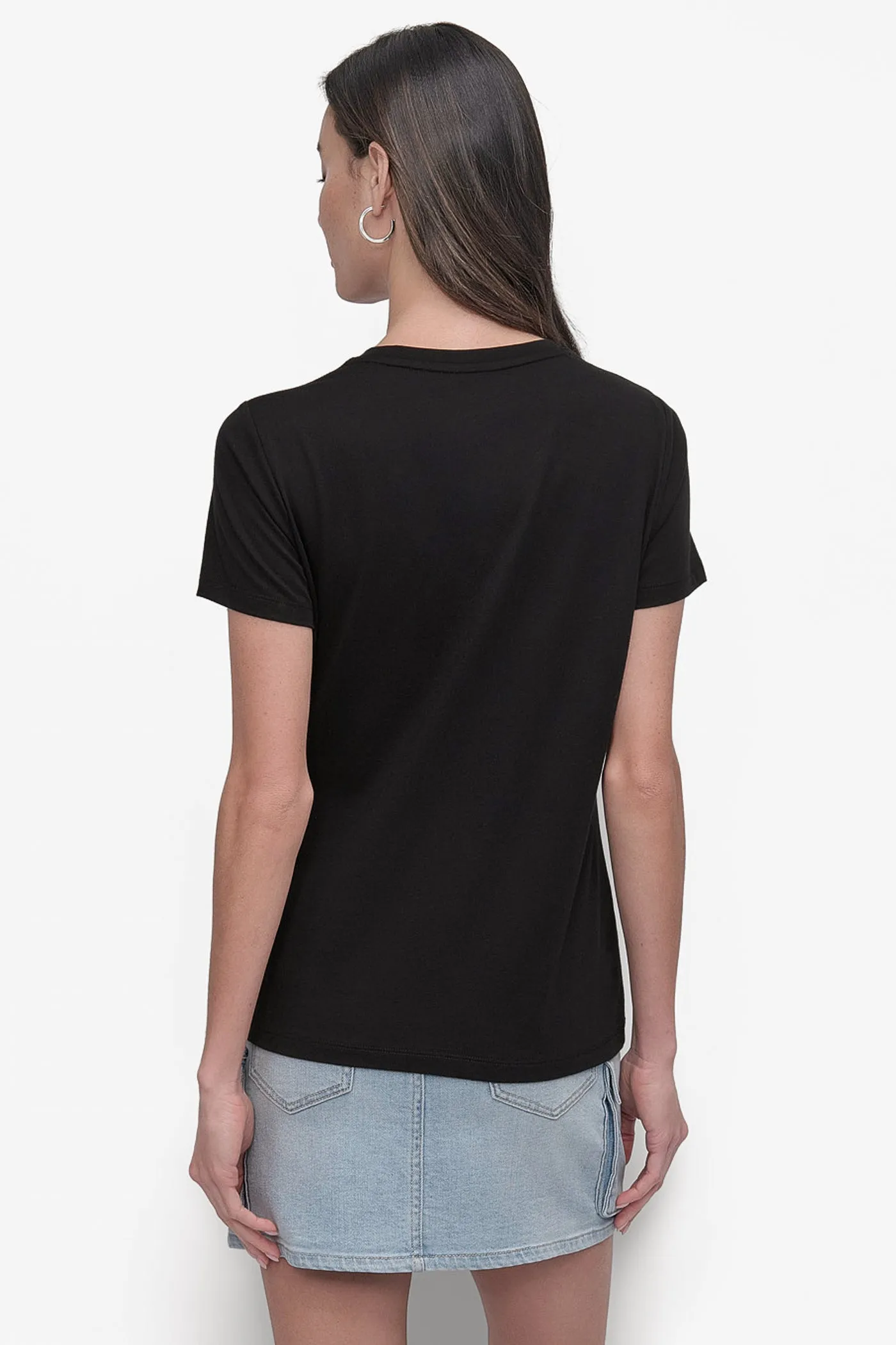 DKNY RHINESTONE STUD LOGO TEE sold by DKNY product image thumbnail 2