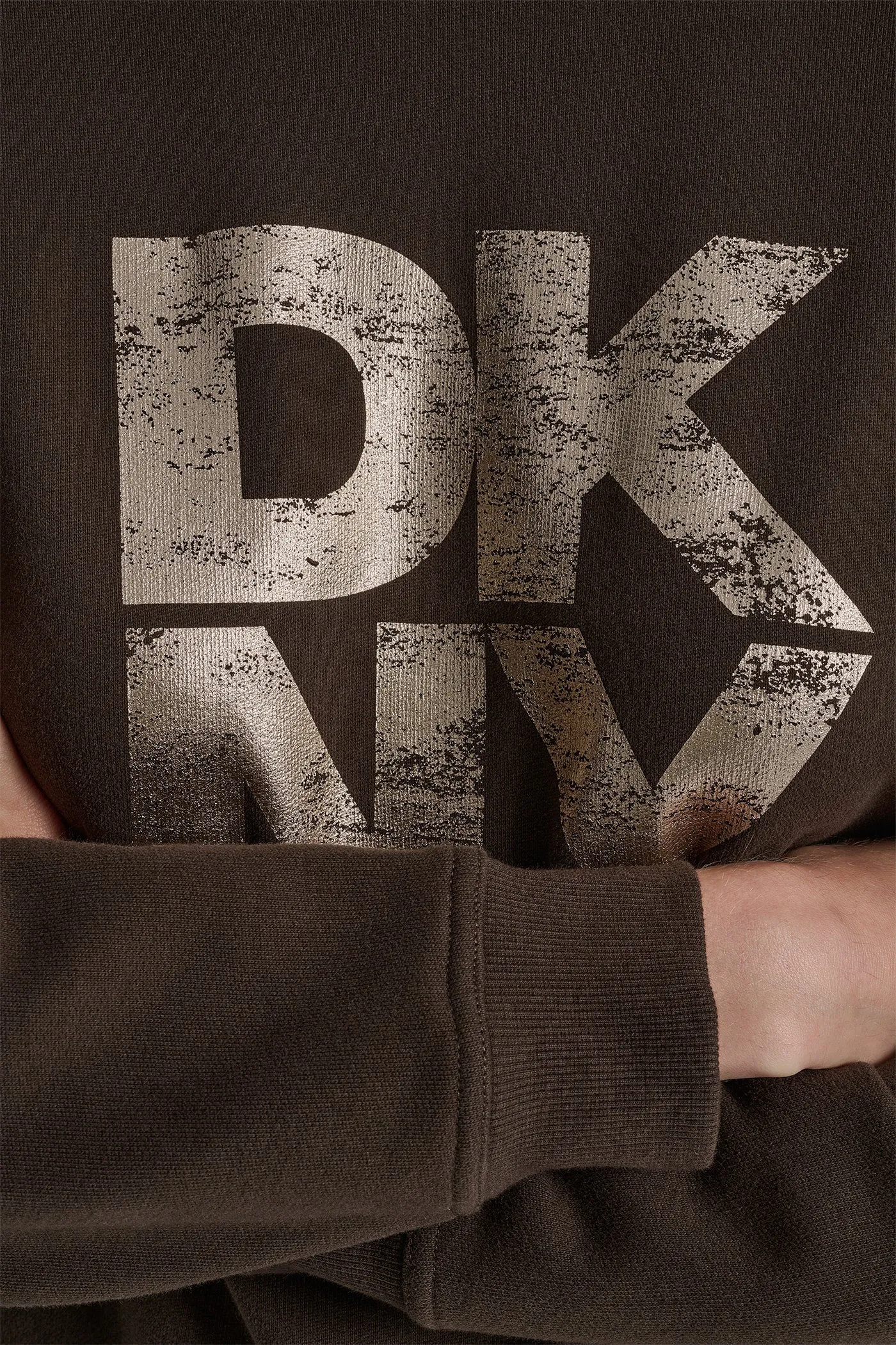 DISTRESSED DKNY FOIL LOGO SWEATSHIRT sold by DKNY product image thumbnail 5