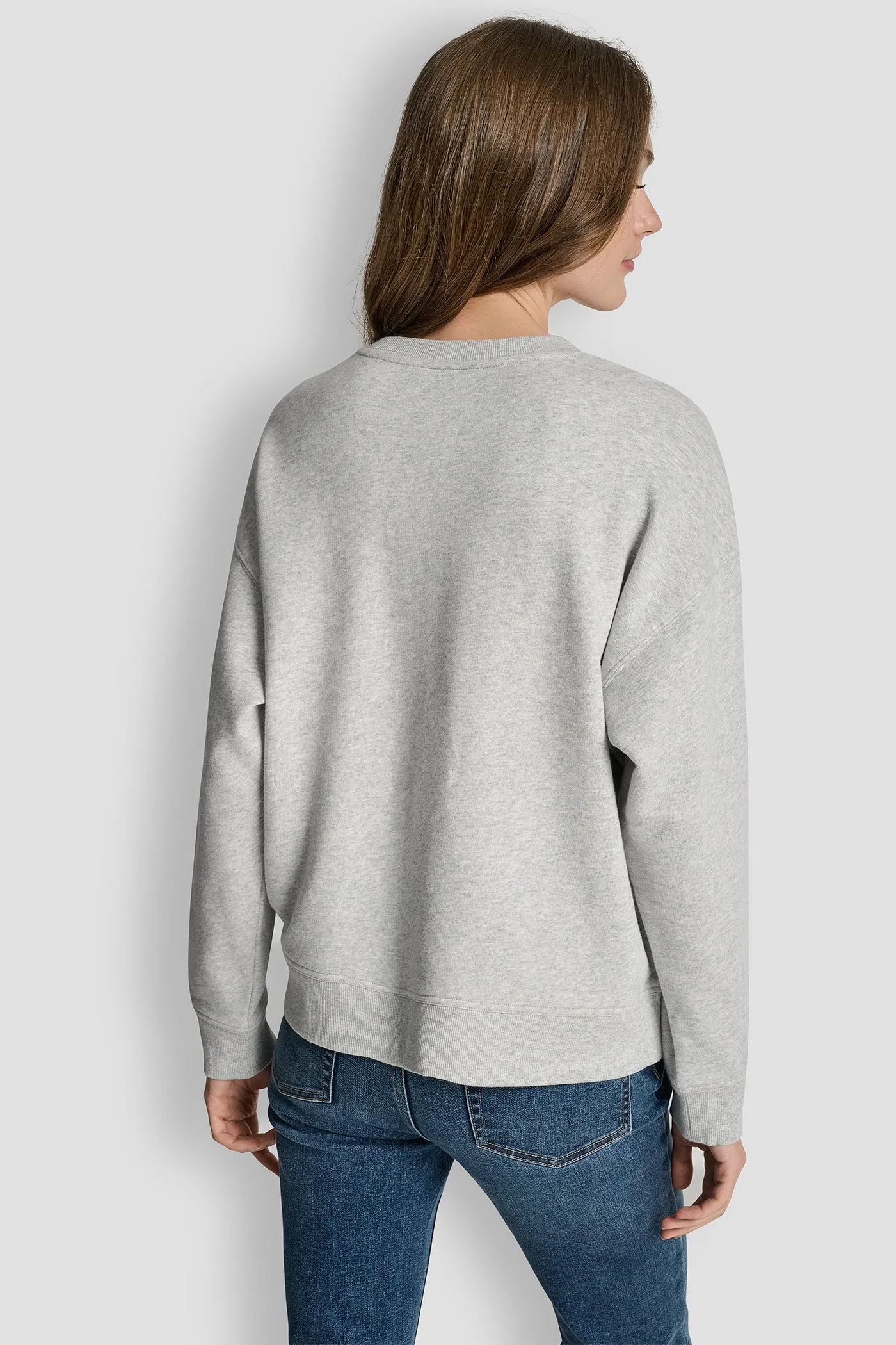 DKNY OUTLINE RHINESTONE NY PRINTED LOGO CREW NECK SWEATSHIRT sold by DKNY product image thumbnail 2