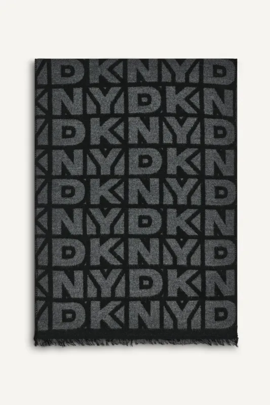 BLOCK LOGO BLANKET SCARF sold by DKNY