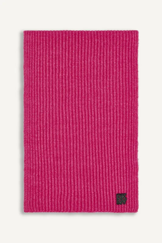 SHAKER STITCH RIB SCARF sold by DKNY