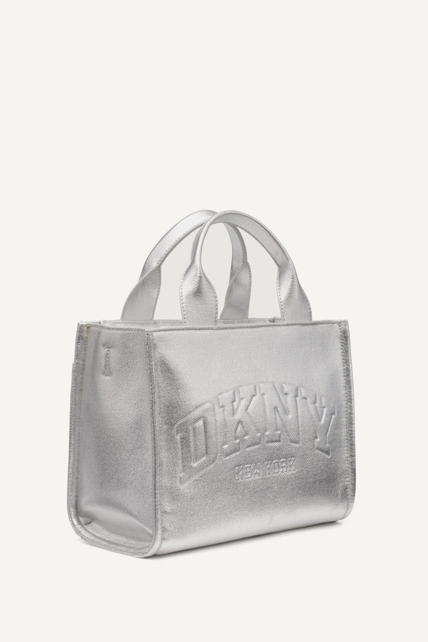 HADLEE SMALL METALLIC LOGO TOTE sold by DKNY product image thumbnail 3