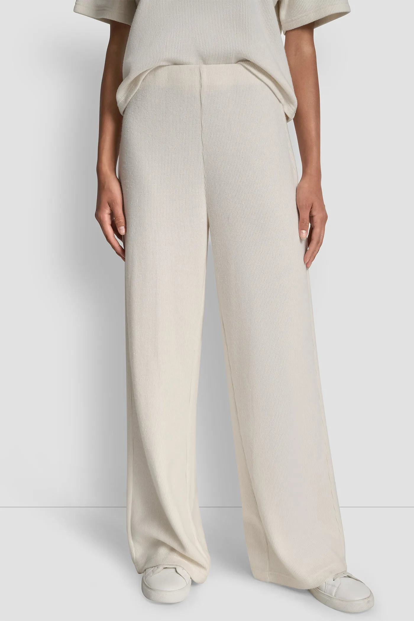 HIGH RISE WIDE LEG PANT sold by DKNY