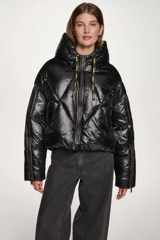 CROPPED PUFFER JACKET sold by DKNY