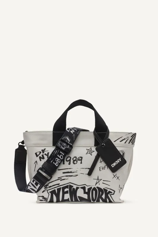 BRADY GRAFFITI LOGO CROSSBODY sold by DKNY