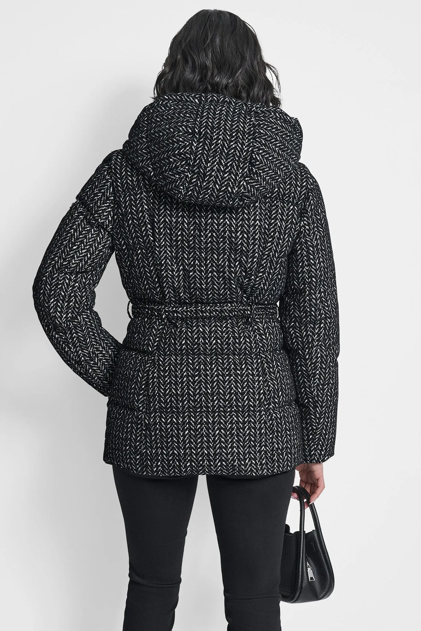 COTTON TOUCH PUFFER WITH HOOD AND BELT sold by DKNY product image thumbnail 2