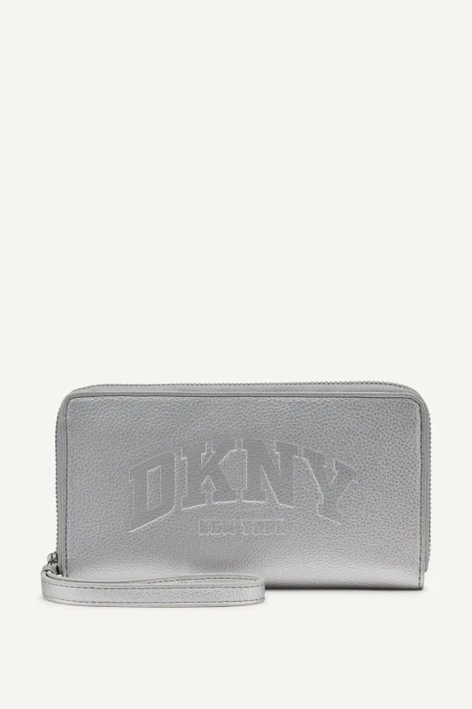 HADLEE LARGE ZIP AROUND WALLET sold by DKNY