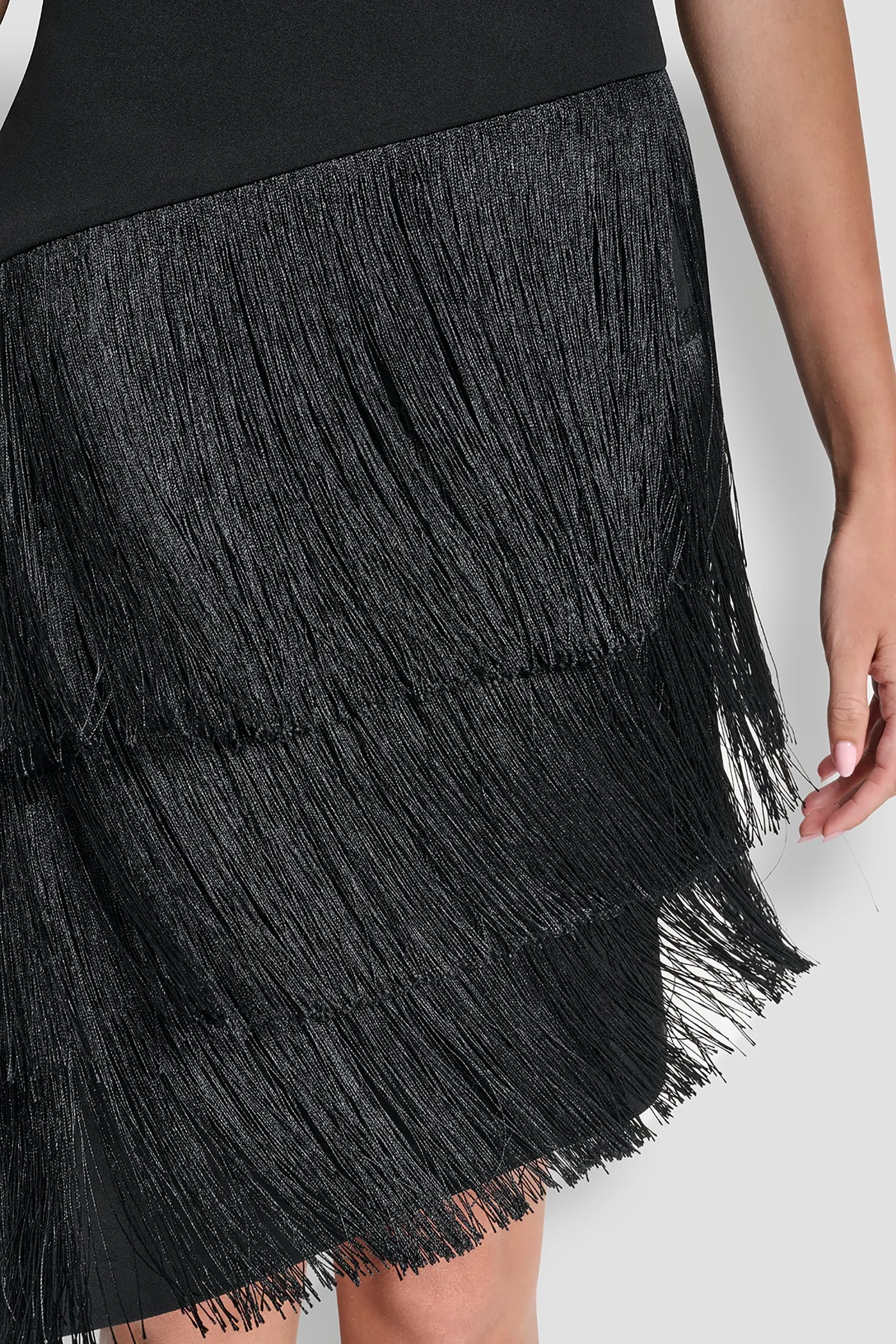 ASYMMETRIC FRINGE DRESS sold by DKNY product image thumbnail 5