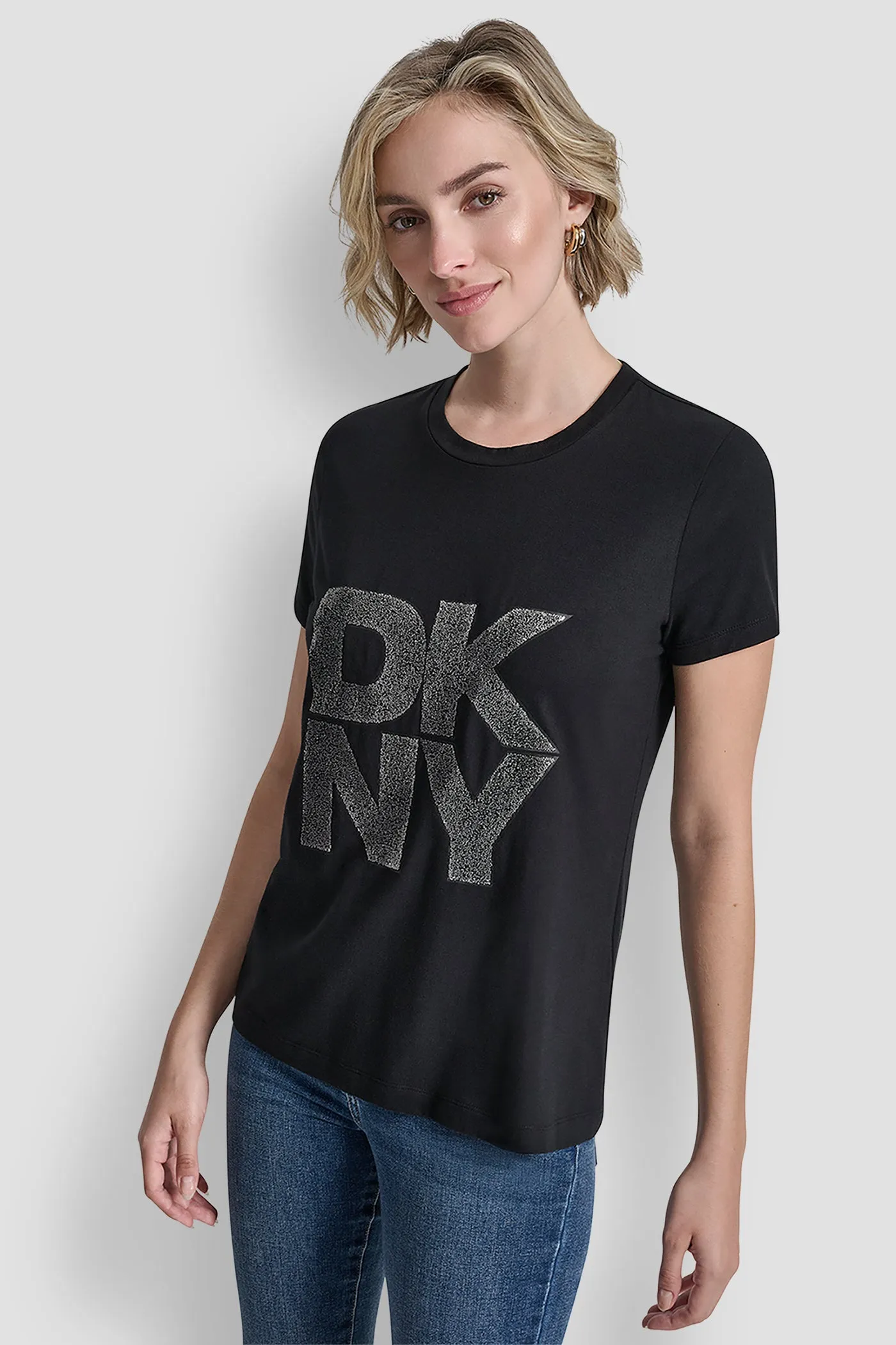 STACKED LOGO TEE sold by DKNY product image thumbnail 3