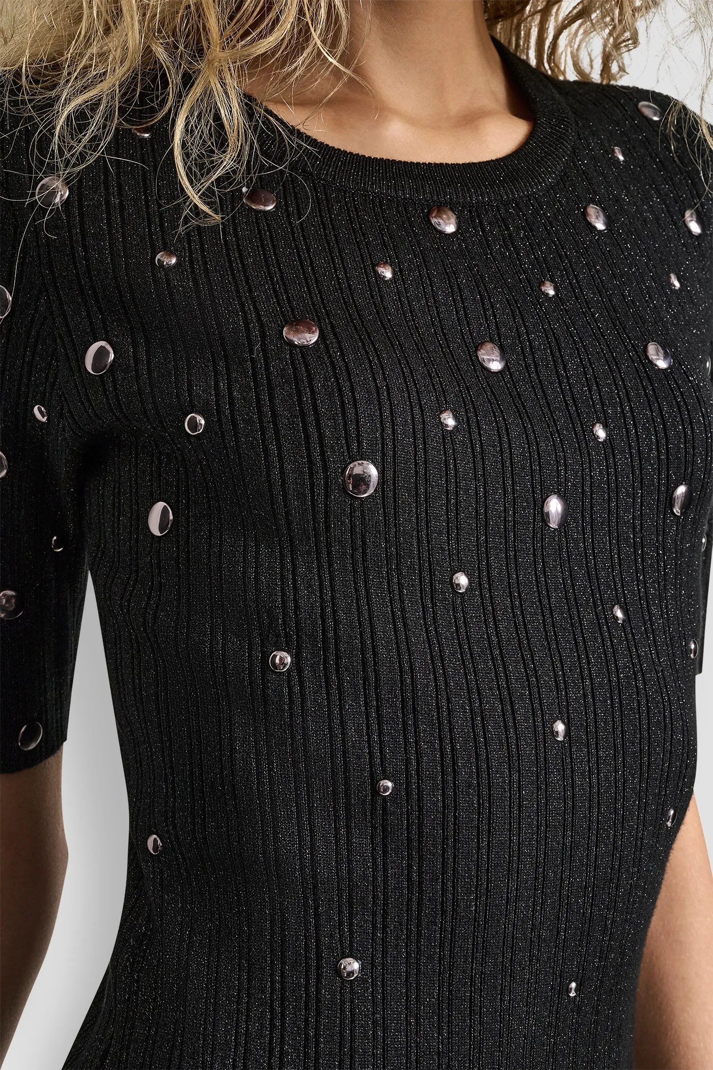 ALL OVER STUDDED SWEATSHIRT DRESS sold by DKNY product image thumbnail 5